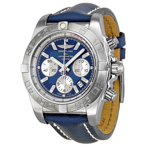 breitling chronograph blue dial|breitling chronomat online shop.